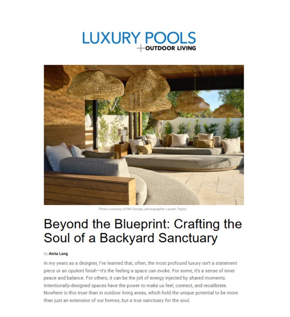 IMI Design Luxury Pools Press Release 1